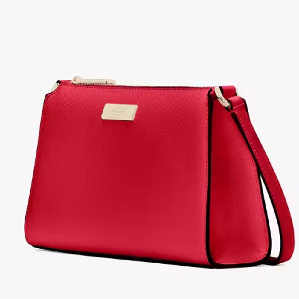 NWT Kate Spade Kenzie Limited Edition Mini Crossbody in Perfect Cherry Red - Picture 6 of 8